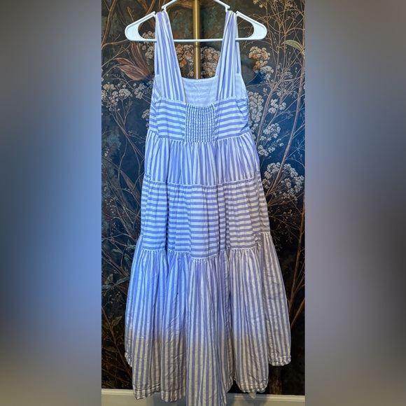 Anthropologie Helena Square-Neck Tiered Midi Dress - Picture 9 of 15